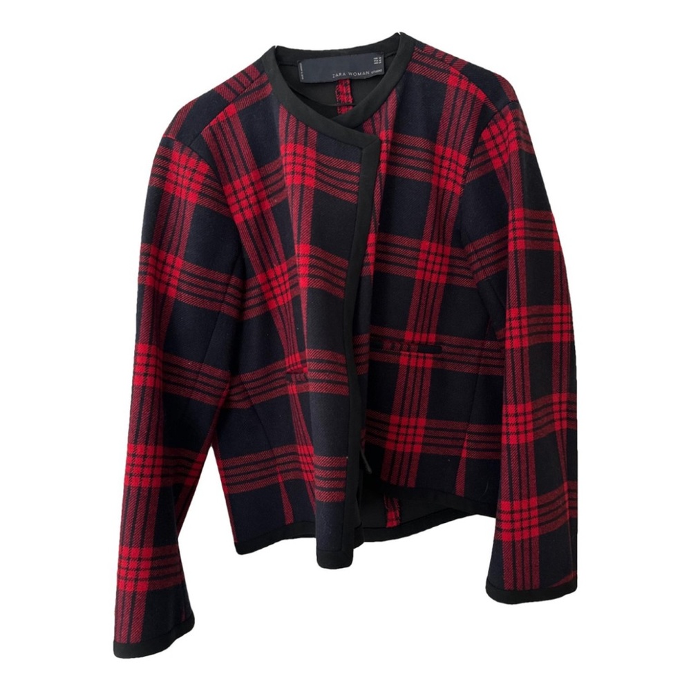 Zara Wool Tartan Jacket